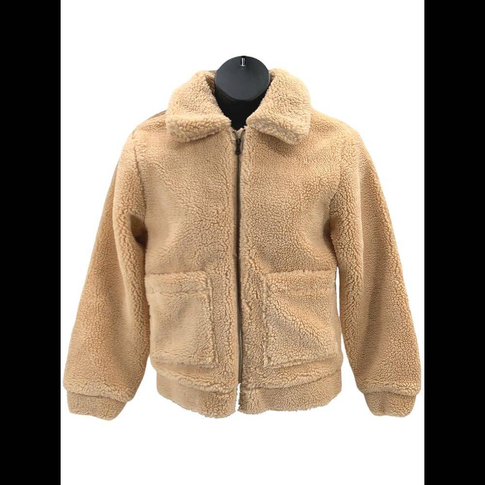 Elodie Teddy Jacket Taupe - Regular